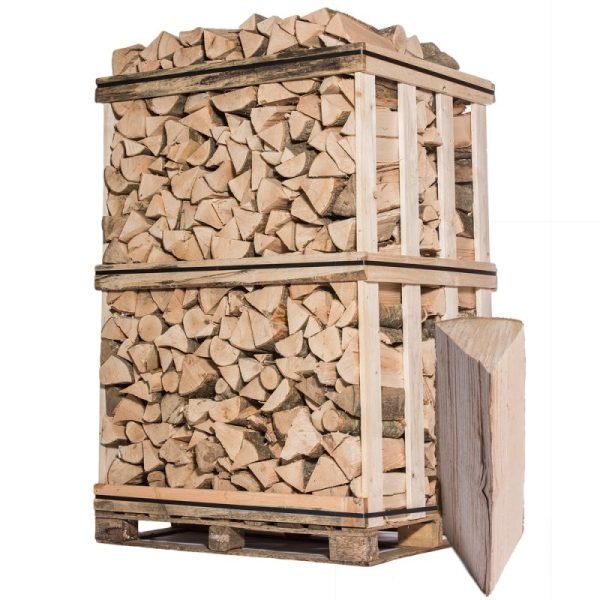 Bois de chauffage – 33 cm – mélange de bois durs – palette 2 m³ – 2,9 stères