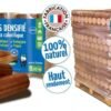 Bûches calorifiques Woodstock – 3 palettes, 312 sacs de 5 bûches