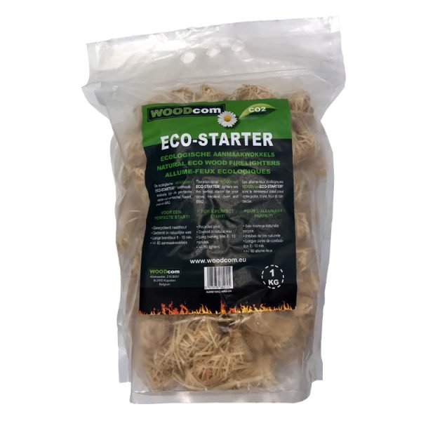 Sac allume-feu Eco laine de bois (1 kg) (4 pcs)