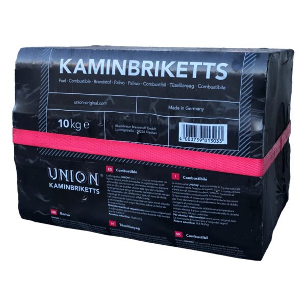 WOODCOM-HOUTBRIKETTENBRUINKOOLPACKPLASTICUNIT-1.jpg Mixte de briquettes de bois 100 % chêne + briquettes de lignite palette (930 kg)
