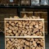 Demi-palette – 25 cm – mélange de bois durs – 1 m³ – 1,5 stères