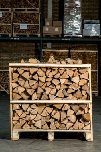 Demi-palette – 25 cm – mélange de bois durs – 1 m³ – 1,5 stères